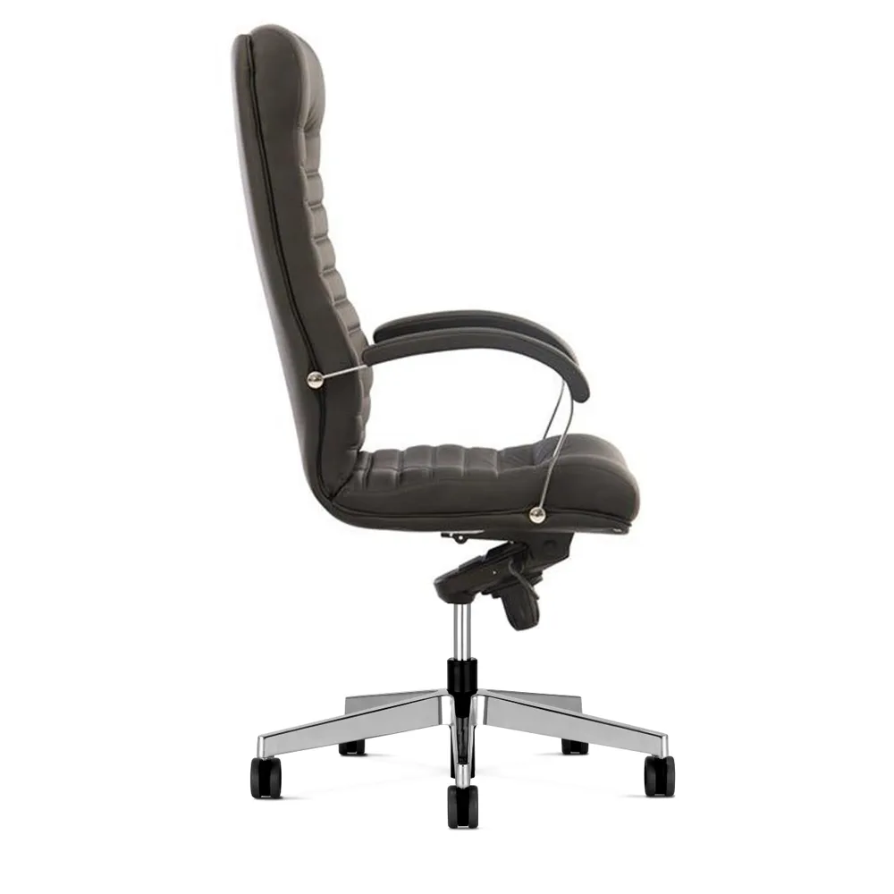 Мениджърски стол Orion Steel Leather SD – тъмнокафяв (LE01), снимка 3