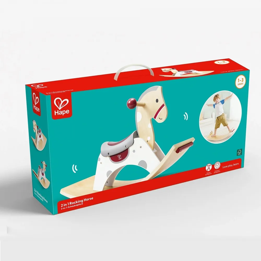 Дървена играчка - Конче люлка - 2 в 1, снимка 5