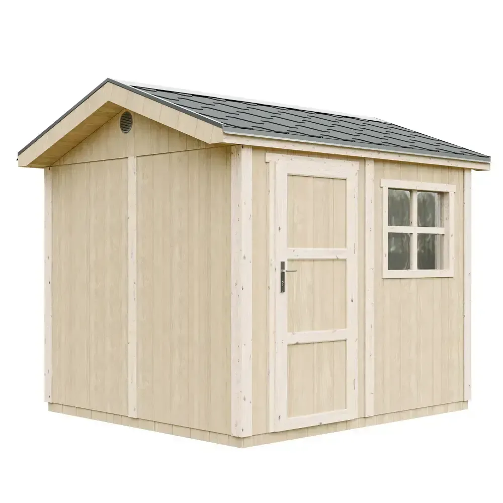 LP® SmartSide® Градинска барака – 236 × 250 см – 6 м² – Harvest Honey/White, снимка 3