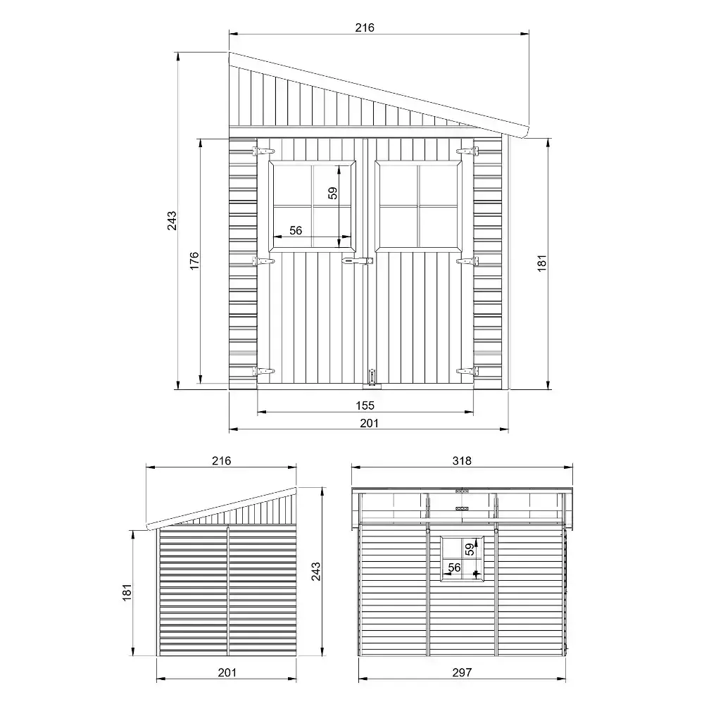 Барака с под - 201 × 297 см – 6 м², снимка 4