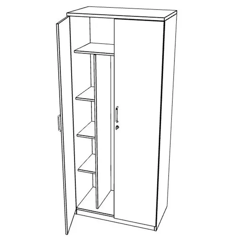 Easy Space двоен гардероб с рафтове, снимка 5