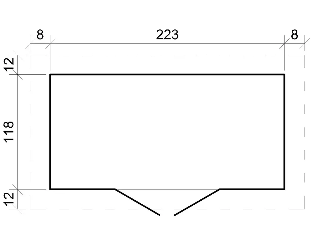 Дървена барака без под – 235 × 130 см – 3 м², снимка 6