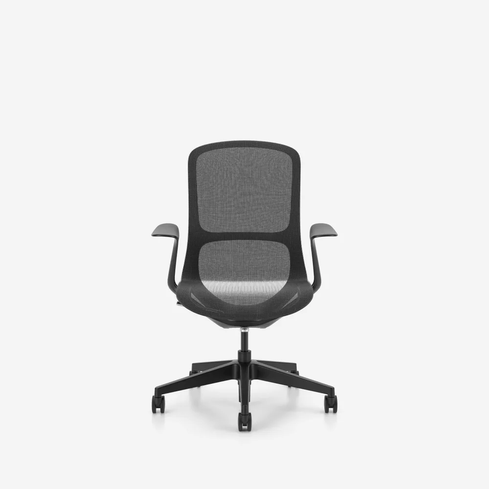 Работен стол Airi Mesh – JM51 Black, снимка 8