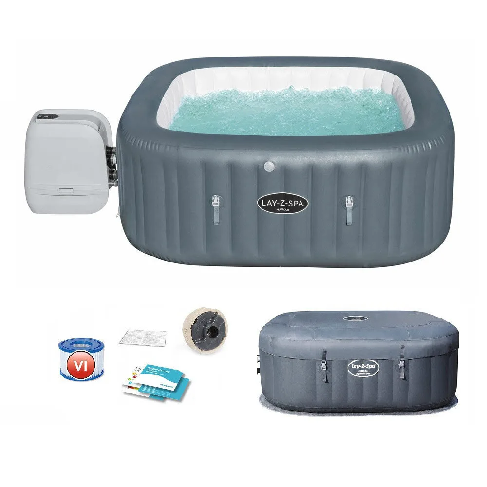 Джакузи надуваемо 180 × 180 × 71 см, Hawaii Hydrojet Pro, снимка 2
