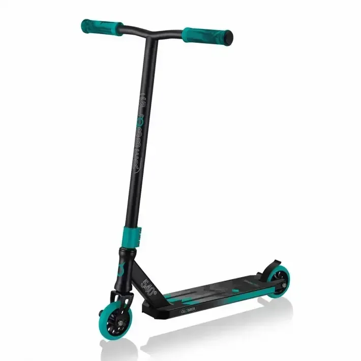 Тротинетка за трикове Globber GS 540 - черна/тюркоаз, снимка 2