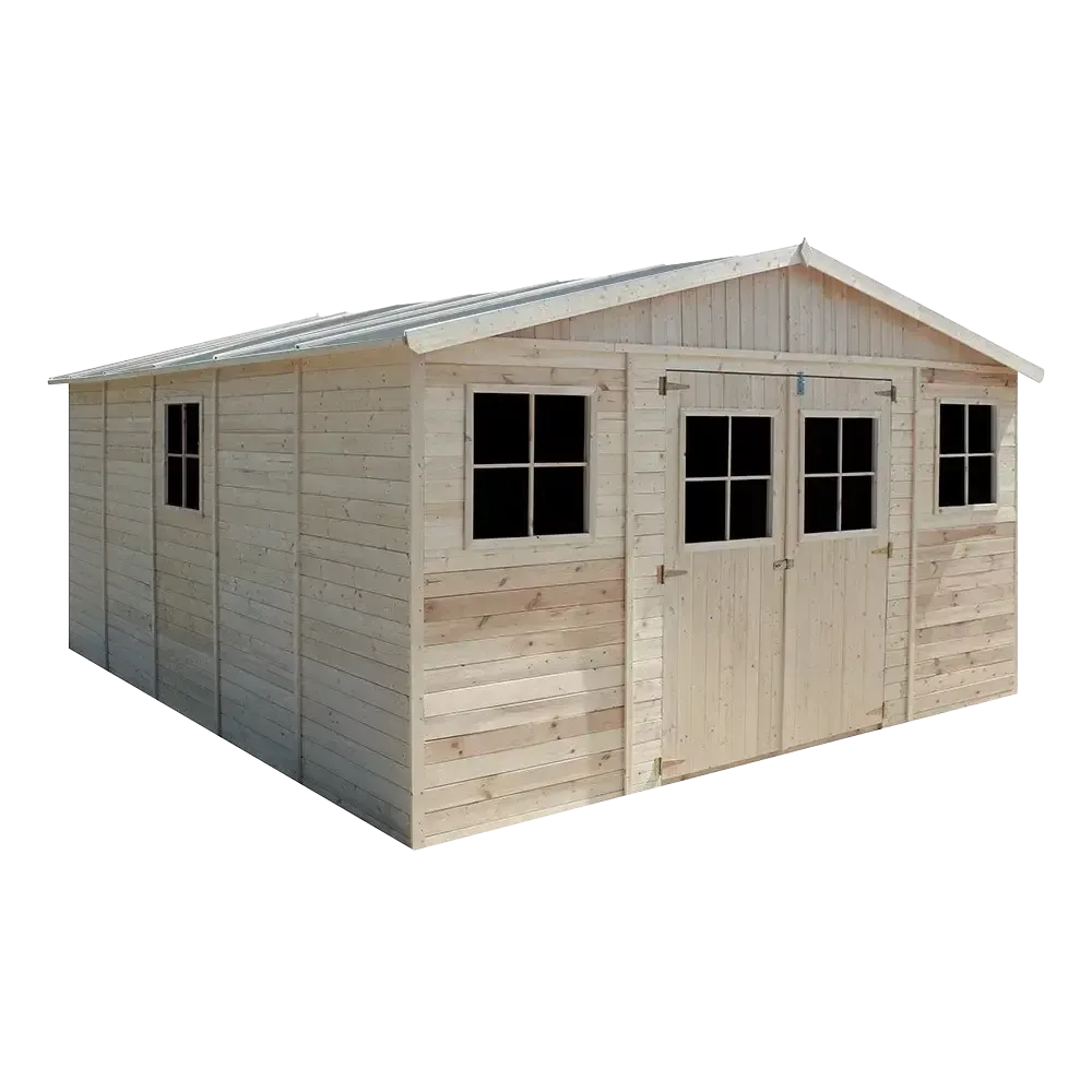 Барака с под - 401 × 493 см – 20 м²