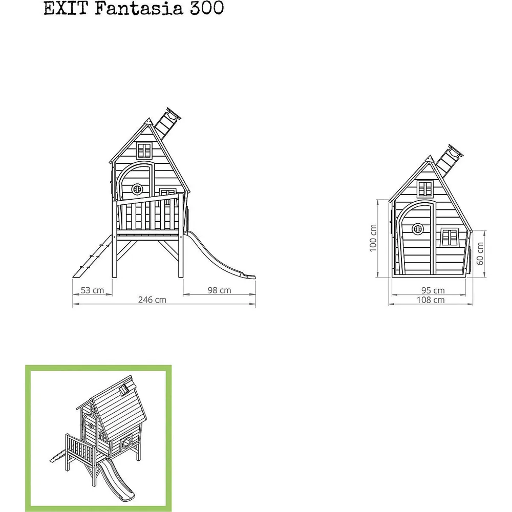 Дървената къща EXIT Fantasia 300, снимка 5