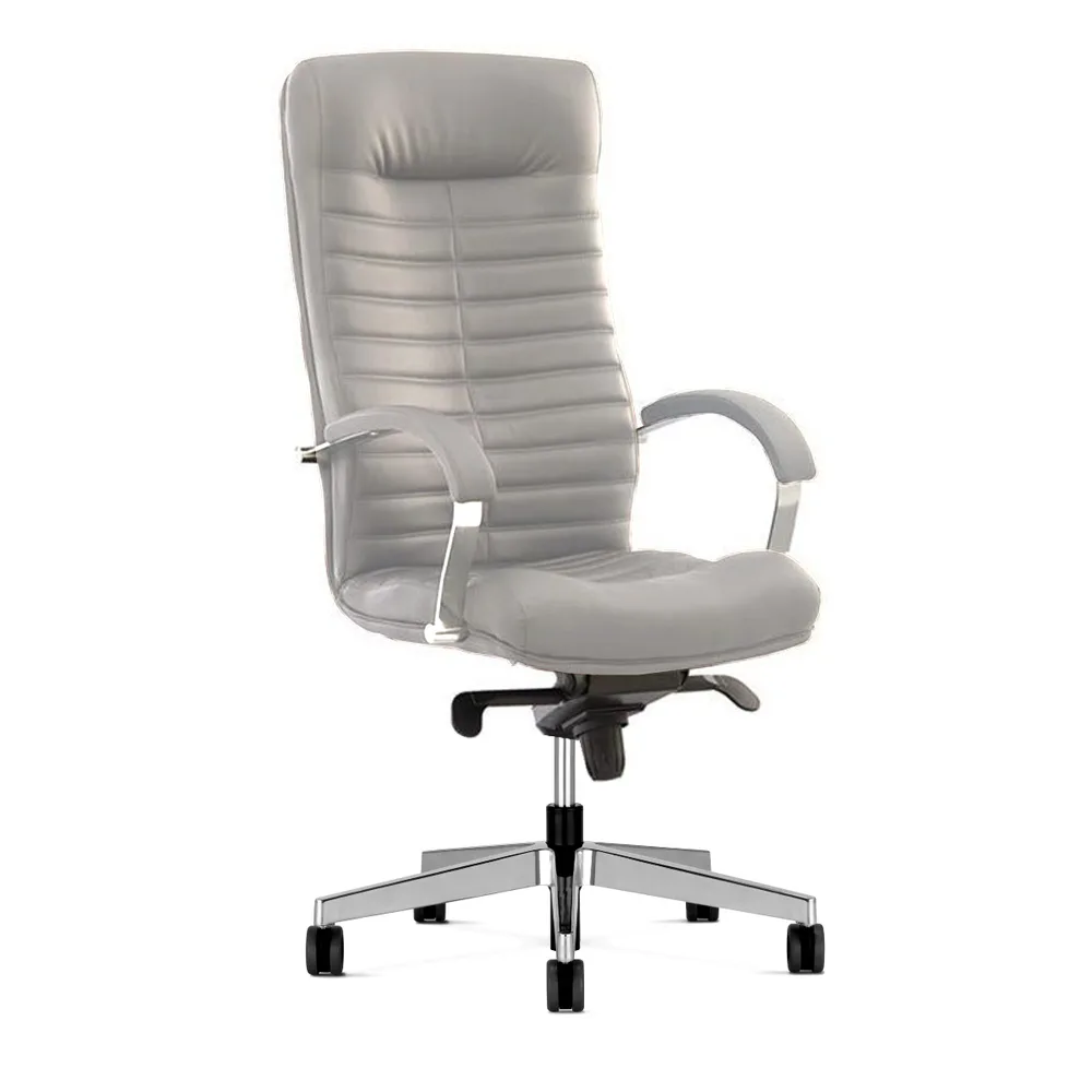 Мениджърски стол Orion Steel Leather SD – светлосив (SD18)