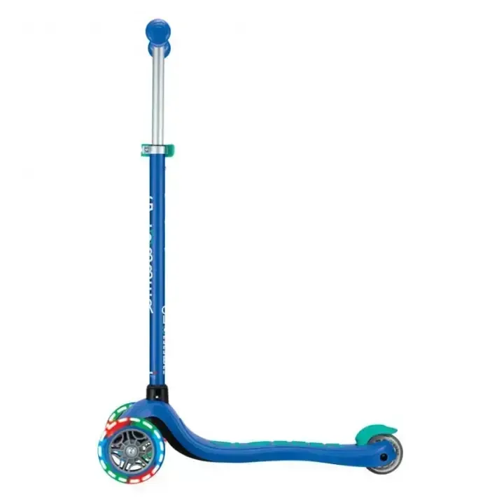 Детска тротинетка с 3 светещи колела GLOBBER PRIMO PLUS LIGHTS, синьо - зелена, снимка 7