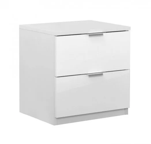 Нощно шкафче ELEGANCE 2F – пясък гланц, снимка 2