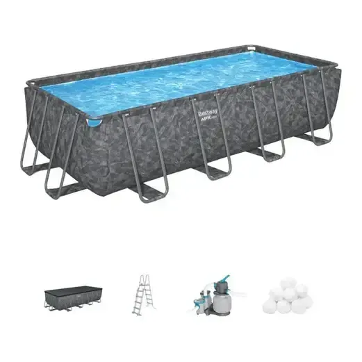 Сглобяем басейн 5,49 × 2,74 × 1,32 м Bestway 561KA APX 365™ Rectangular Pool Set
