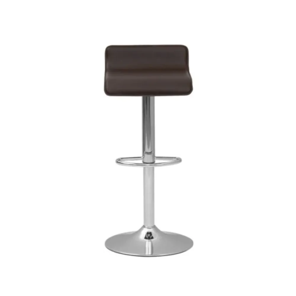 Бар стол Latina Hocker Chrome – Bonded Leather BN-A, снимка 2