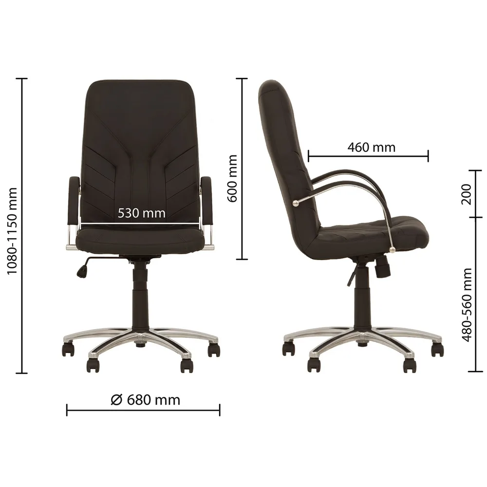 Мениджърски стол Manager Steel SP – SPLIT | SP A, снимка 4