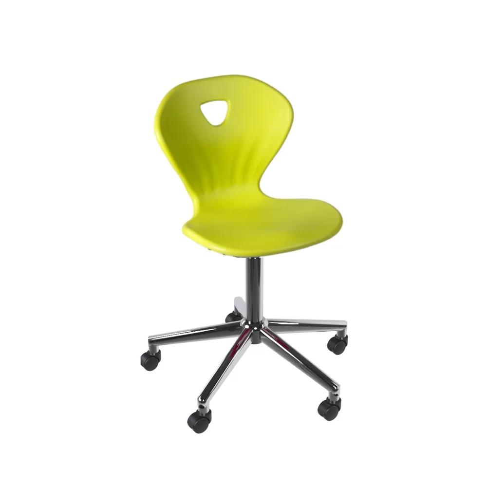 Ученически стол Kori Swivel Chrome – червен ПП, снимка 5