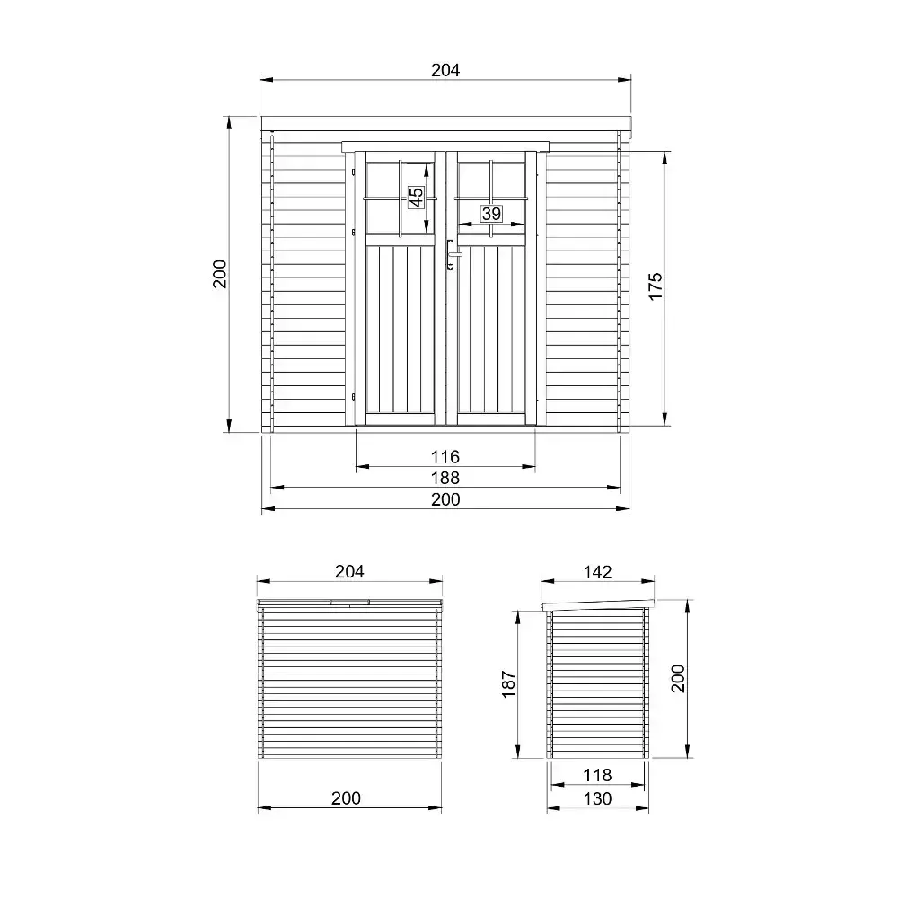 Барака с брава - 200 × 130 см – 2 м², снимка 5