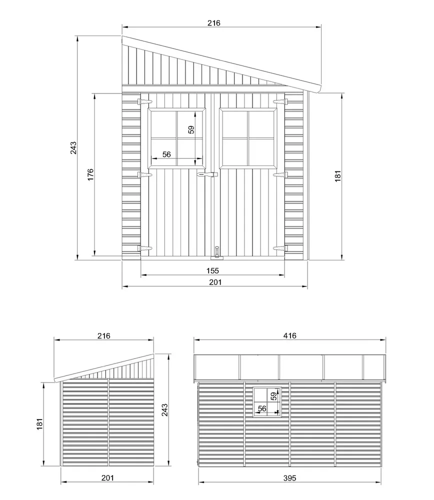 Барака - 201 × 395 см - 8 м², снимка 7