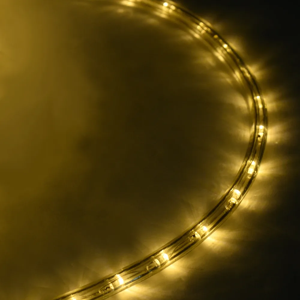 LED светлинен маркуч 10 м за вътре и навън, топлобял, снимка 6
