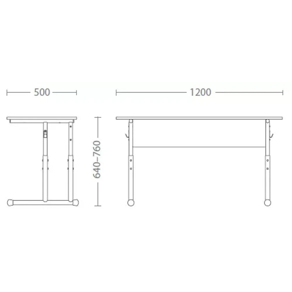 Регулируемо ученическо бюро Е-176 PK, снимка 2