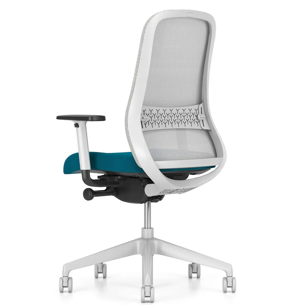 Работен стол Souly Mesh Light Grey LUH2, снимка 7