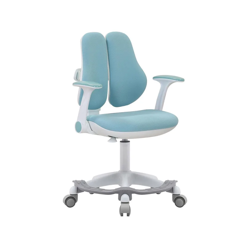 Детски стол RFG Ergo Cute White, текстил, до 100 kg, син