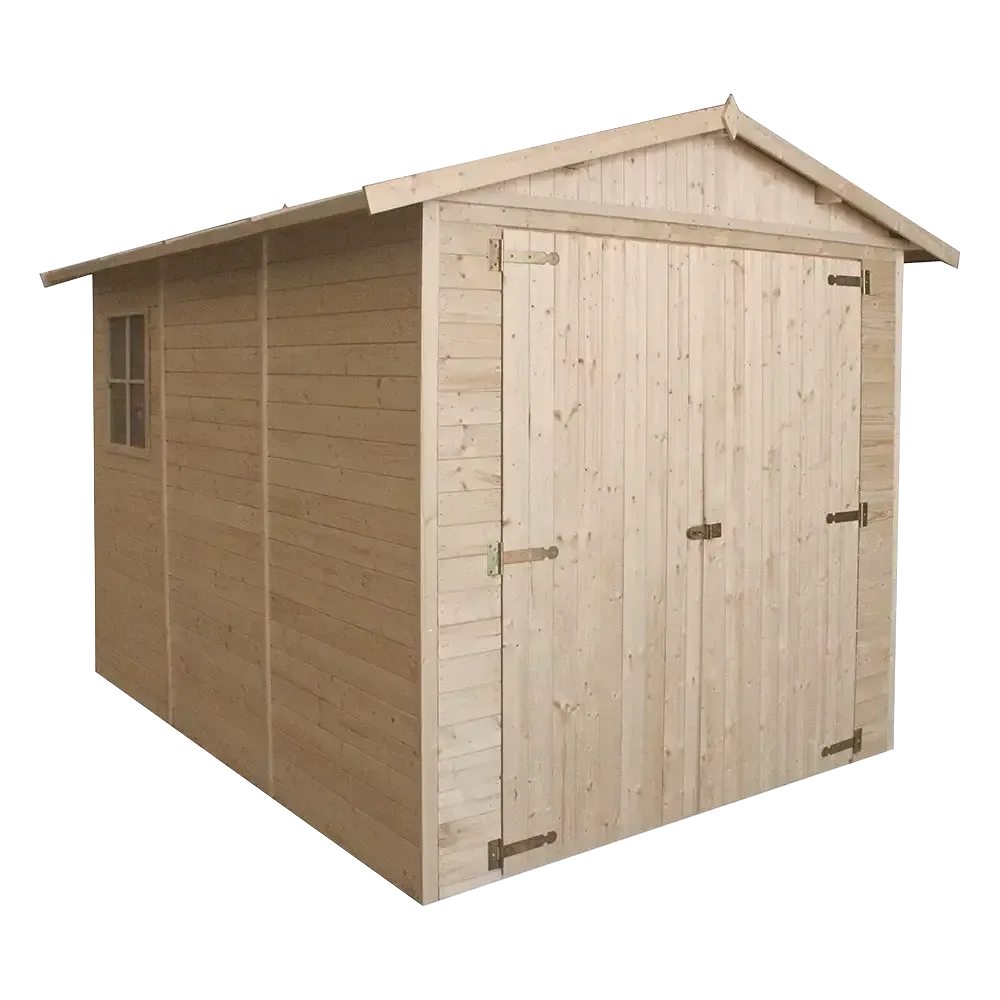 Дървен гараж – 297 × 205 см – 6 м²