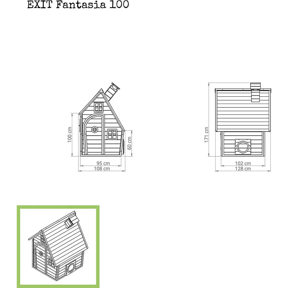 Дървена къща EXIT Fantasia 100, снимка 5