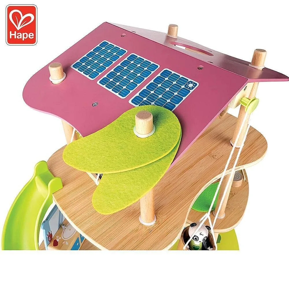 Дървен комплект, Hape, Бамбуковата къща на пандите, 25 части, снимка 5