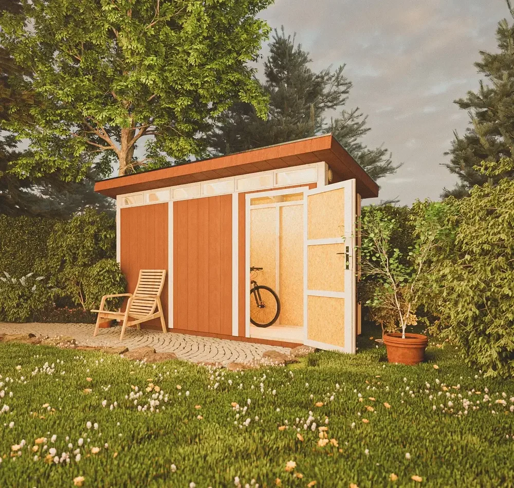 LP® SmartSide® панелен навес с под– 118 × 368 см – 4 м² – Tundra Grey, снимка 5