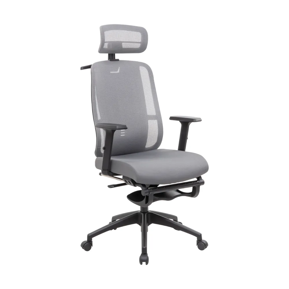 Работен стол Zeron HR Grey Mesh