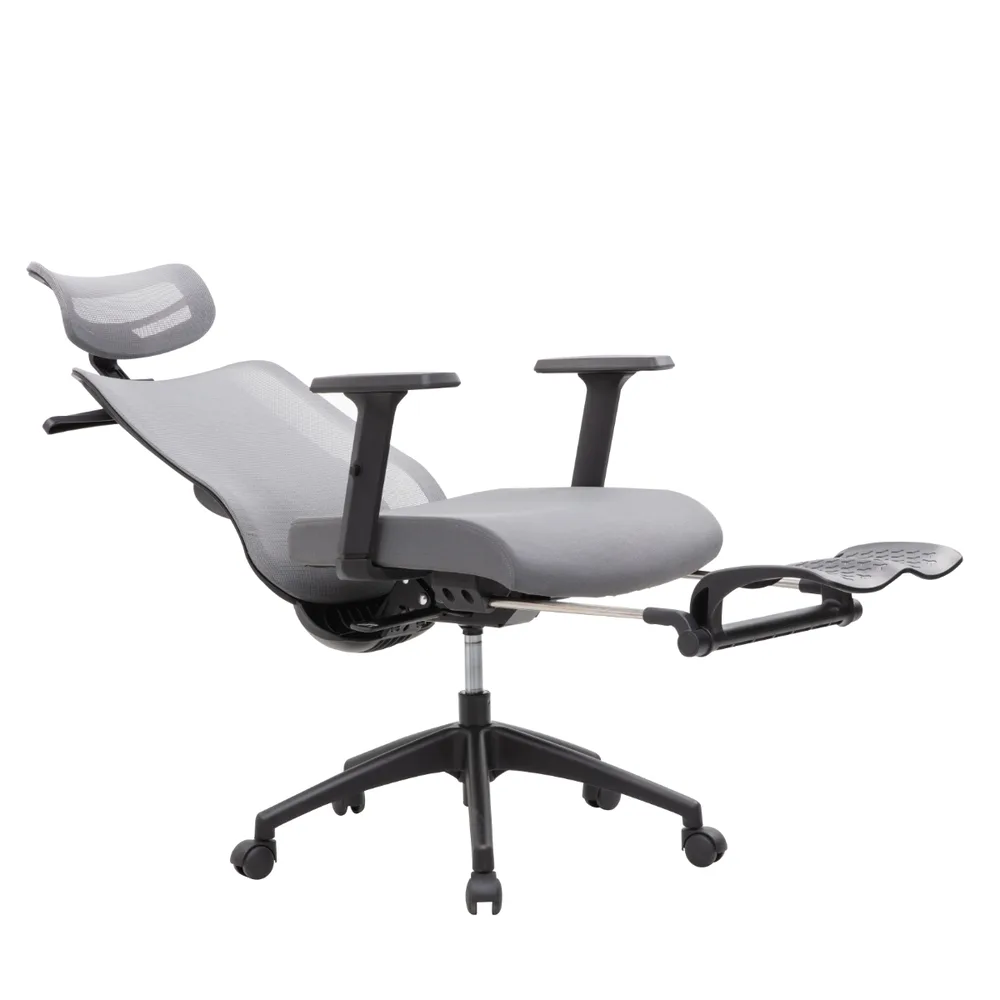 Работен стол Zeron HR Grey Mesh, снимка 6