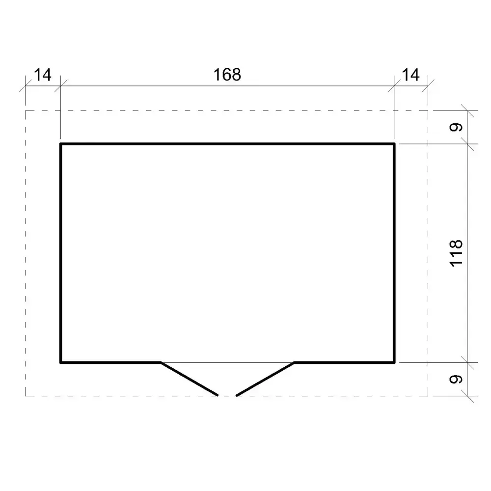 Дървена барака без под – 180 × 130 см – 2 м², снимка 6