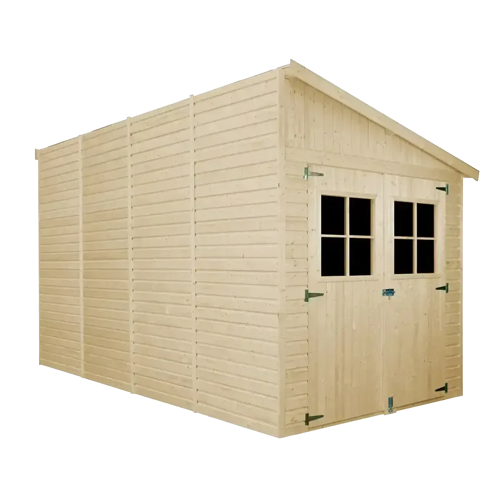 Барака с под - 205 × 395 см – 8 м²