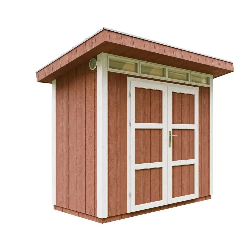 LP® SmartSide® панелен навес с под – 118 × 250 см – 3 м² – Redwood Red