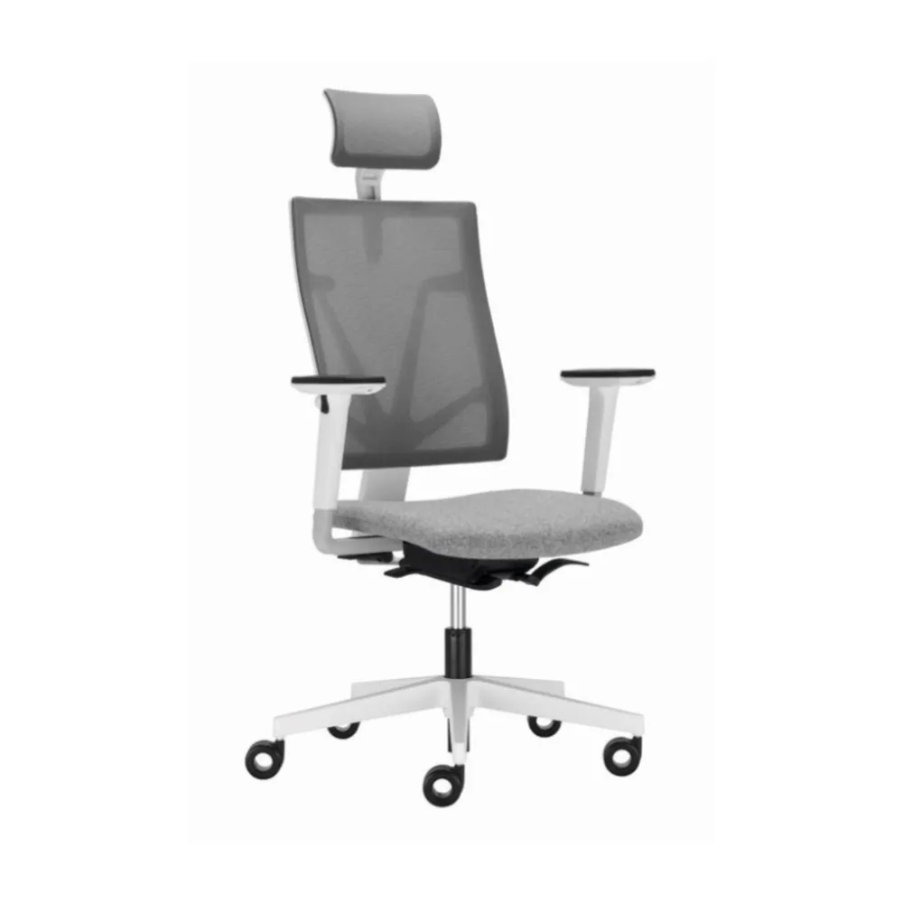 Работен стол 4Me Mesh White HRMA