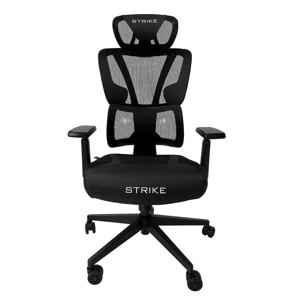 Геймърски стол Strike, черен