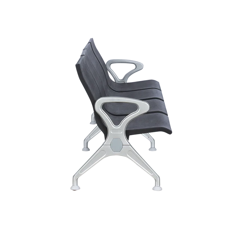 Посетителска пейка с 4 места Carmen CR-1035-4 - черна, снимка 4