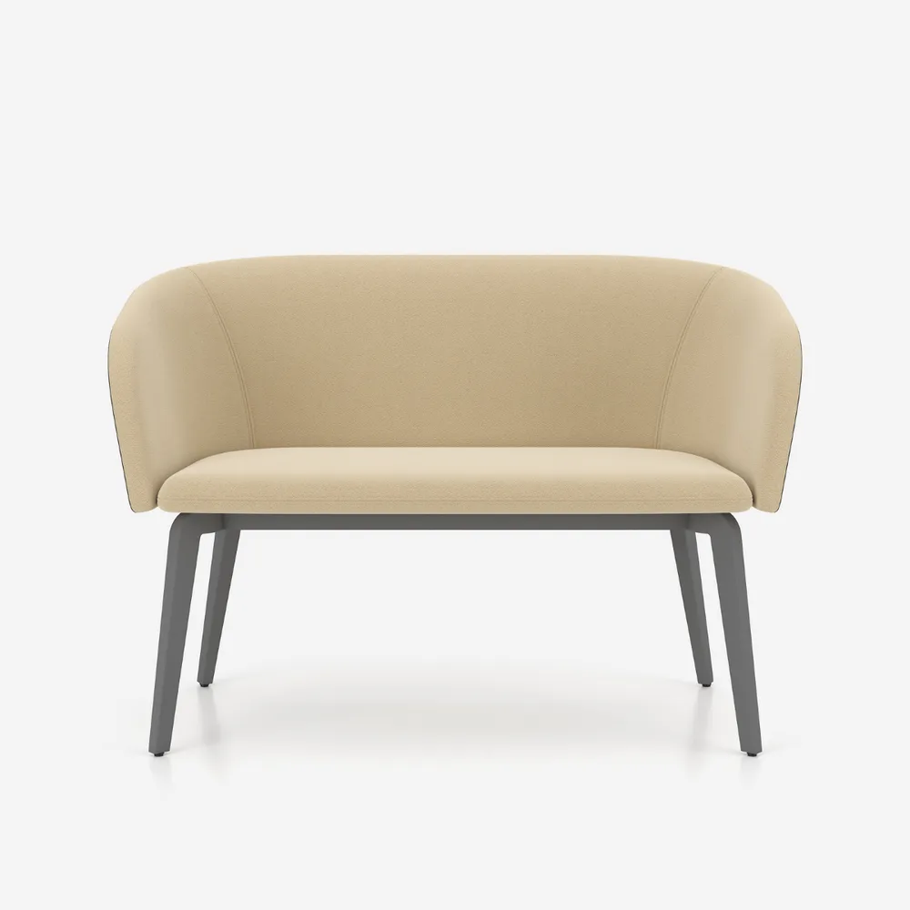 Двуместно кресло Naudu Wood Legs, снимка 7