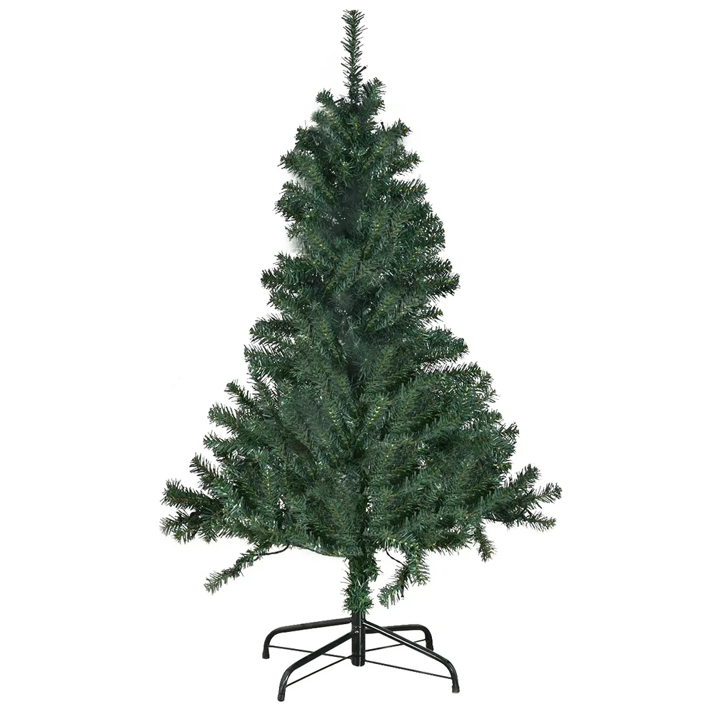 Изкуствена коледна елха със светещи LED вериги, 150 см, снимка 2