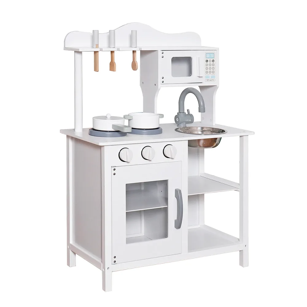 Детска дървена кухня бяла W10C404H, снимка 2
