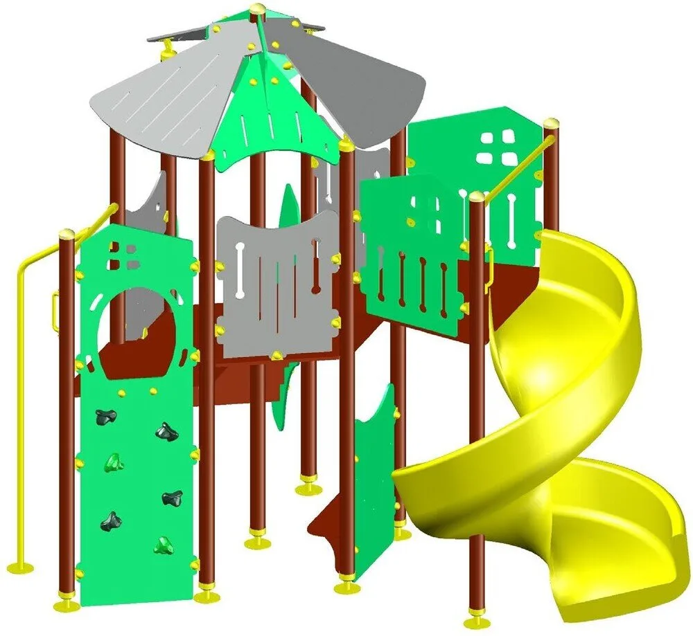 Комбинирано детско съоръжение PS0041-2 – 3,47 × 3,16 × 2,99 м