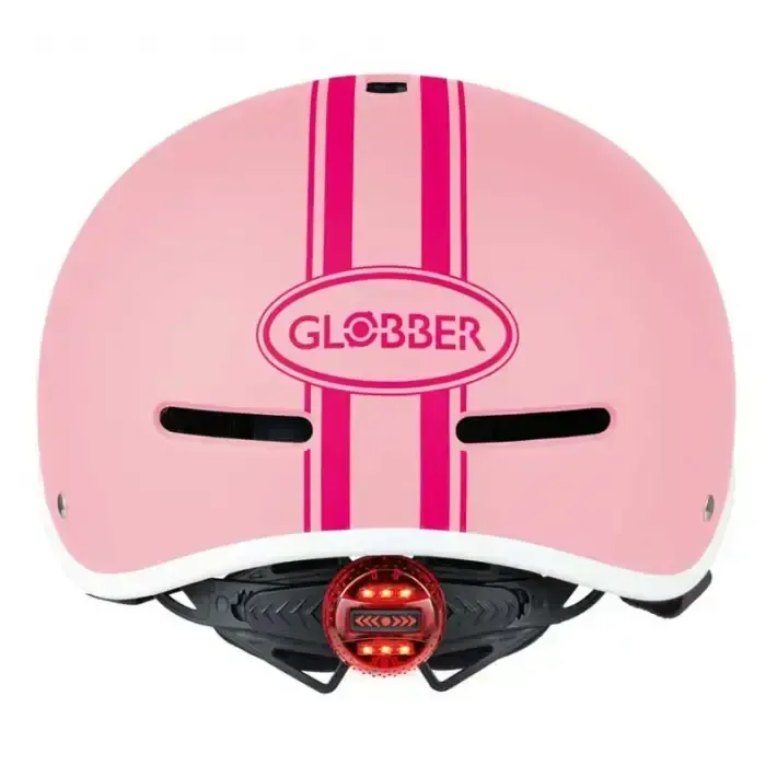 Детска светеща каска Globber Master XS/S (47-51см), пастелно розова, снимка 4