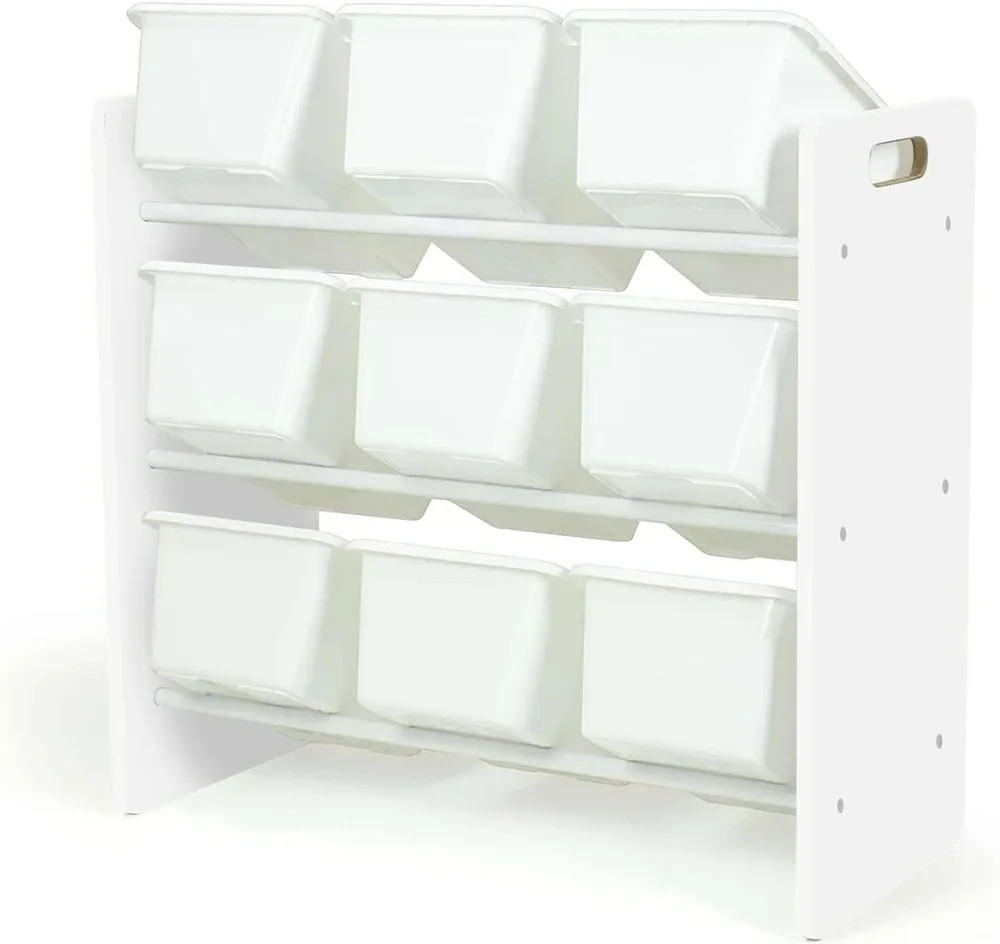 Етажерка за играчки с 9 кутии за съхранение WHITE JWTR-3006, снимка 5