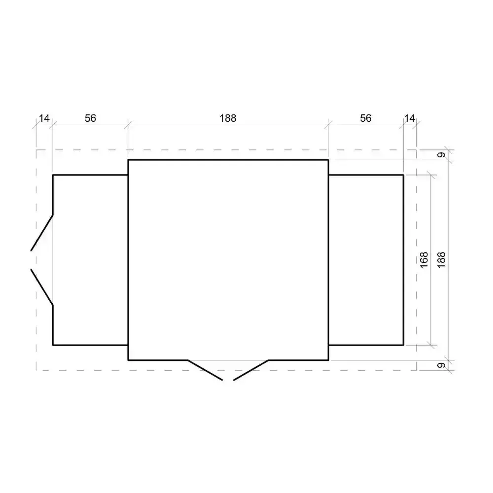 Дървена барака без под – 312 × 200 см – 6 м², снимка 5