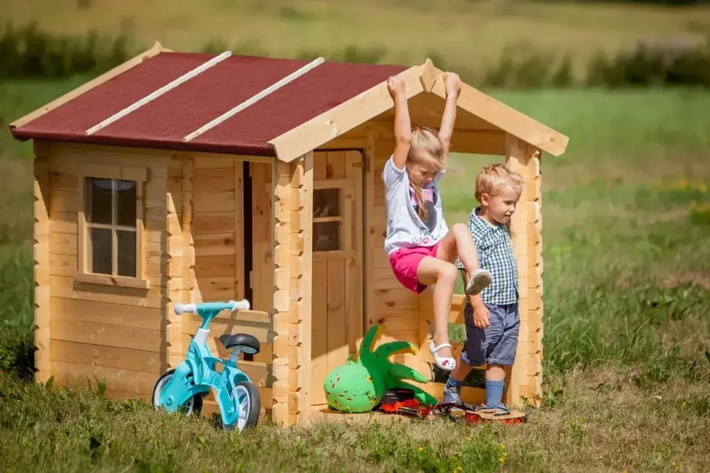 Дървена къща за игра, снимка 4