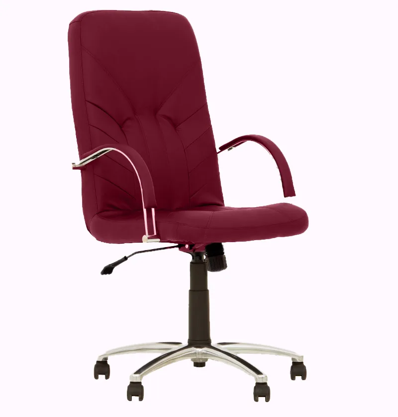 Мениджърски стол Manager Steel V – бордо (V16)