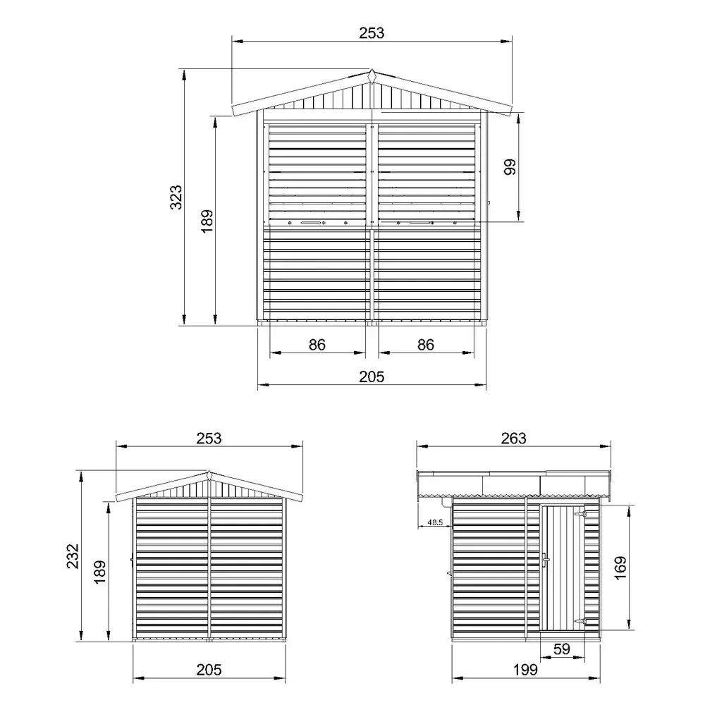 Дървен щанд – 205 × 199 см – 4 м² – код TTM149Z, снимка 8