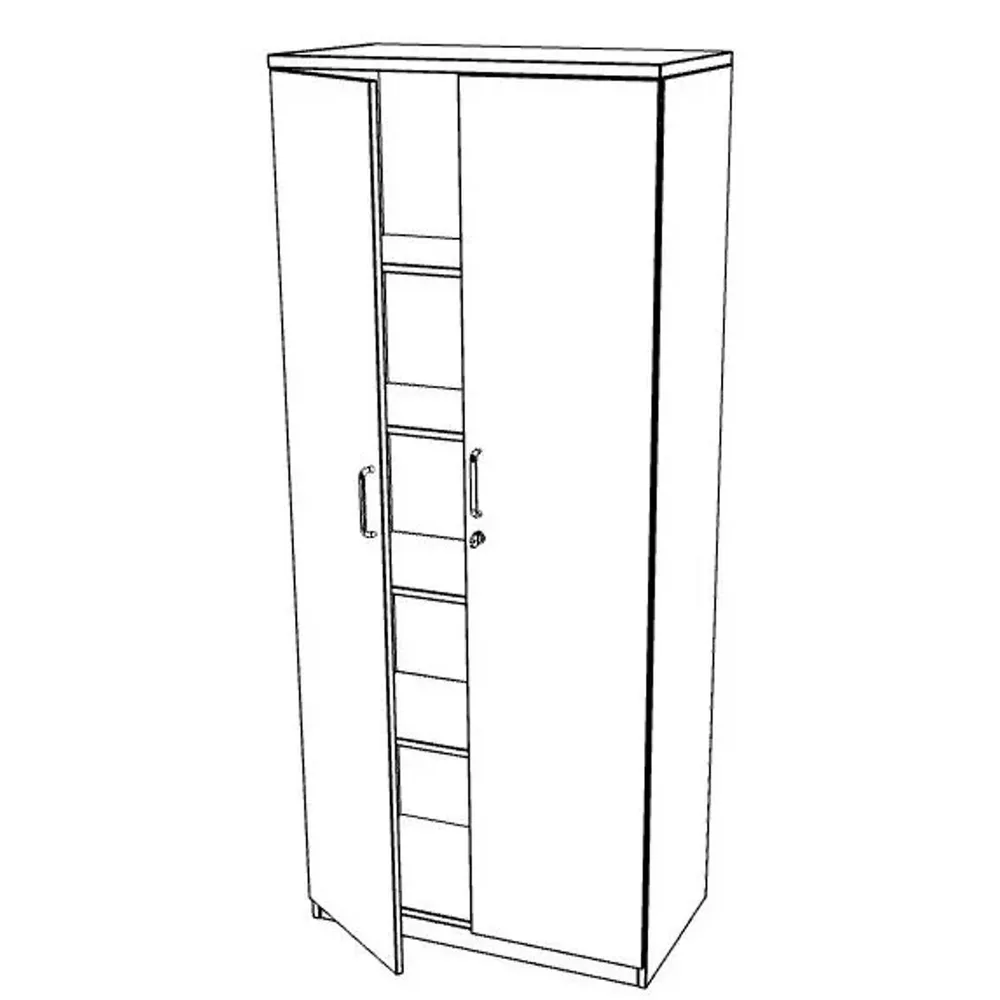 Easy Space шкаф 5OH 800мм с плътни врати, снимка 3