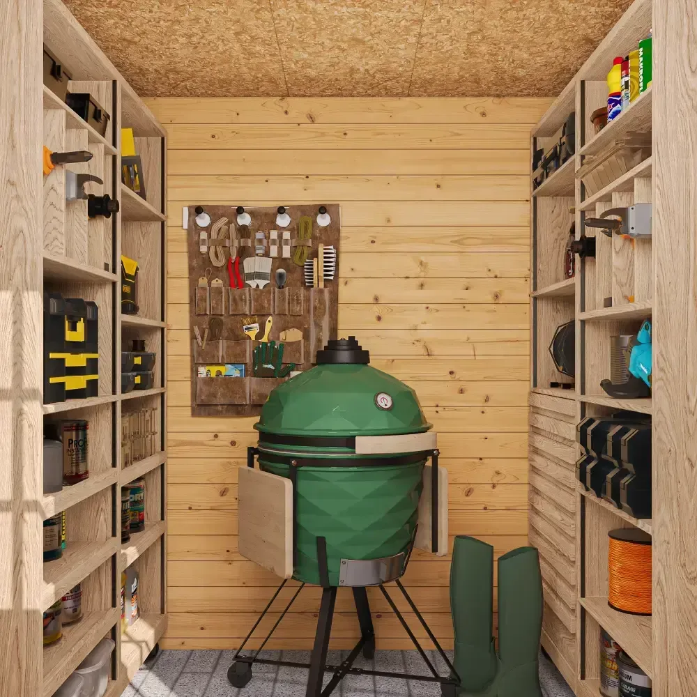 Дървена барака без под – 200 × 200 см – 4 м², снимка 5
