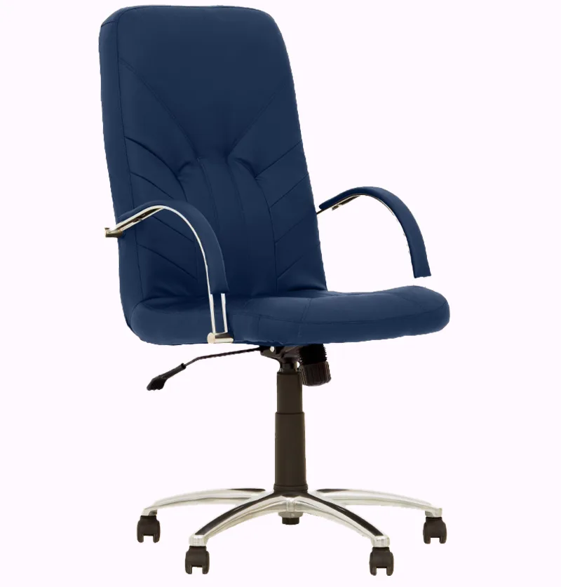 Мениджърски стол Manager Steel V – бордо (V16), снимка 5