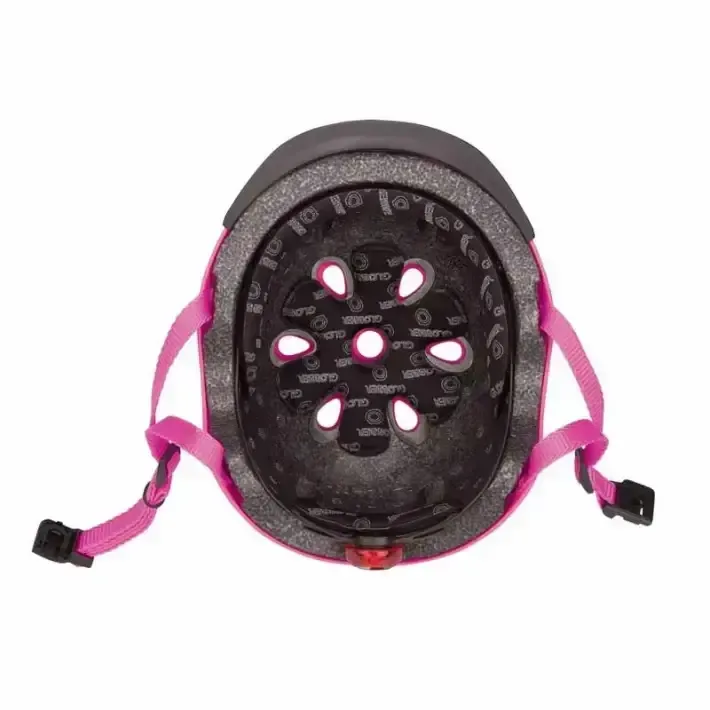 Детска каска за колело и тротинетка Globber, 48-53 см, светеща, розова, снимка 5